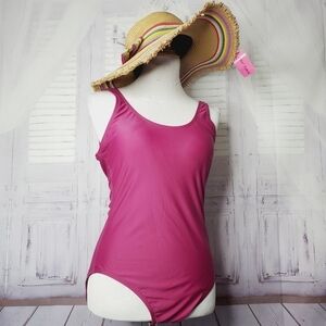 NEW FUNNYGIRL SIZE L FUCHSIA SWIMSUIT SWIM WEAR